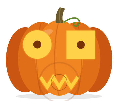 The mascot, your turn. Raises its eyes while rings spread from the mouth.